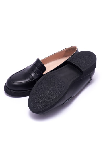 Лофери жіночі Welfare 0395-1239D 90 BLACK LEATHER