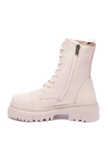Ботинки женские Welfare 0482-2430D 394 BEIGE LEATHER