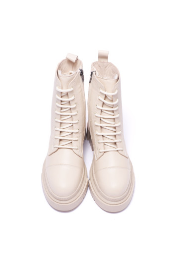 Ботинки женские Welfare 0482-2430D 394 BEIGE LEATHER