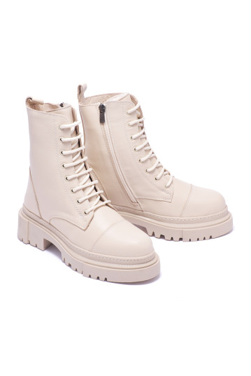 Ботинки женские Welfare 0482-2430D 394 BEIGE LEATHER