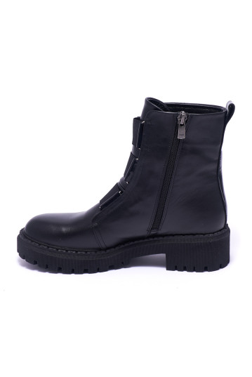 Ботинки женские Welfare 0010-8018 KRK 3.303 BLACK LEATHER