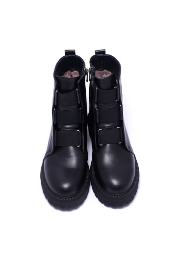 Ботинки женские Welfare 0010-8018 KRK 3.303 BLACK LEATHER