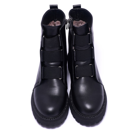 Черевики жіночі Welfare 0010-8018 KRK 3.303 BLACK LEATHER