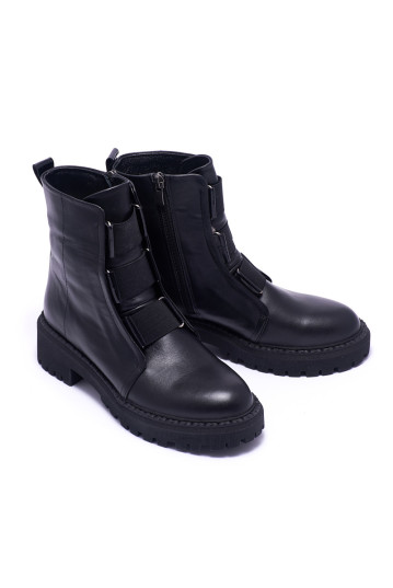 Ботинки женские Welfare 0010-8018 KRK 3.303 BLACK LEATHER
