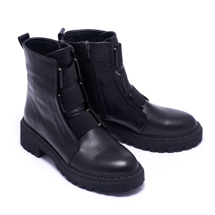 Черевики жіночі Welfare 0010-8018 KRK 3.303 BLACK LEATHER