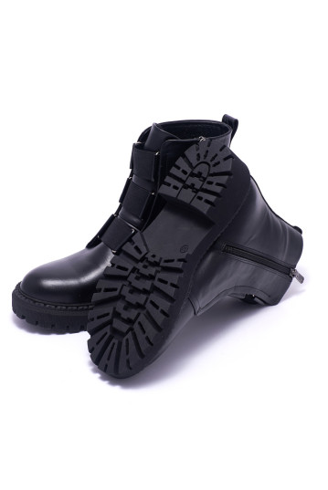 Ботинки женские Welfare 0010-8018 KRK 3.303 BLACK LEATHER
