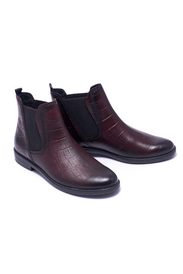 Ботинки женские Marco Tozzi 2-2-25376-35 571 BORDEAUX CROCO