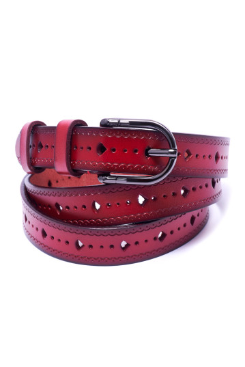 Ремень женский Welfare 23158 D.RED