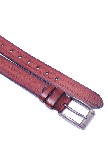 Ремінь чоловічий Welfare Z1605 D.RED