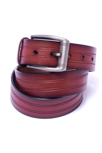 Ремінь чоловічий Welfare Z1605 D.RED