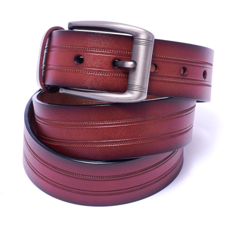 Ремінь чоловічий Welfare Z1605 D.RED