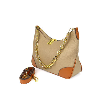 Жіноча сумка Welfare 6068 KHAKI/BROWN