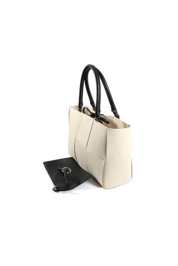 Жіноча сумка Welfare 8768 WHITE/BLK