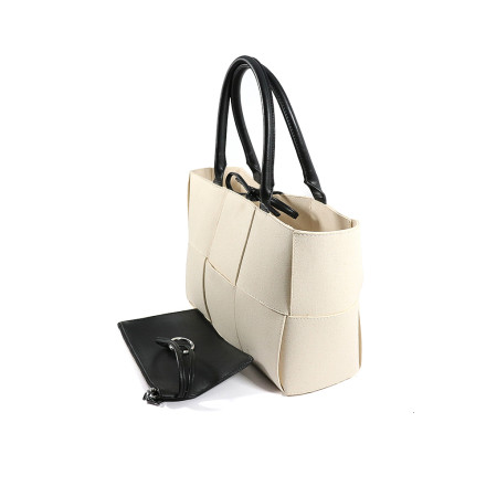 Жіноча сумка Welfare 8768 WHITE/BLK