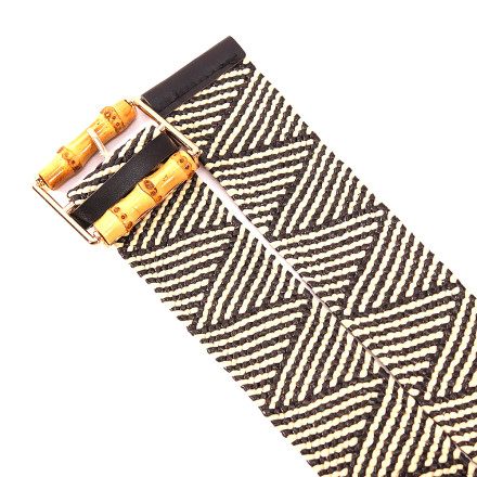 Ремінь жіночий Welfare LAV-33 BLK/WHITE