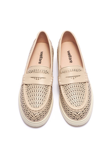 Лоферы женские Welfare 770284111/BEIGE/46
