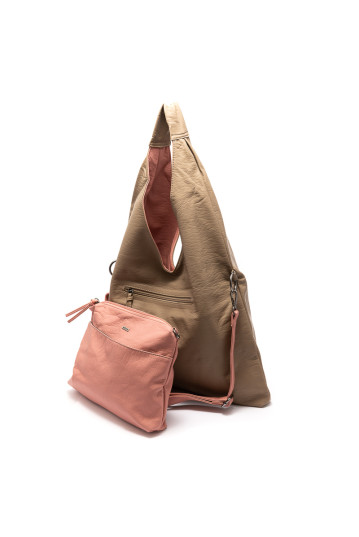 Жіноча сумка Welfare 68849 KHAKI/PINK