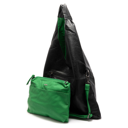 Жіноча сумка Welfare 68849 BLK/GREEN