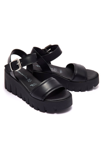 Босоніжки жіночі Tamaris 1-28712-42 003 BLACK LEATHER