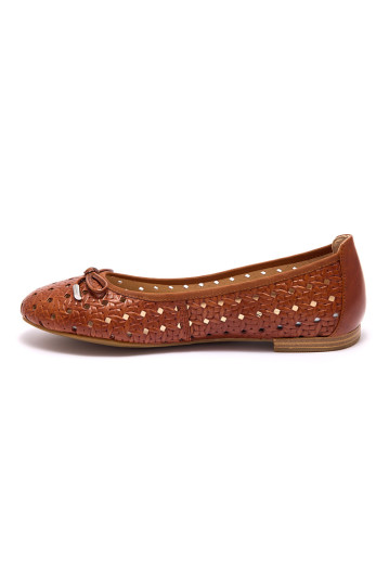 Балетки жіночі Caprice 9-22109-42 303 COGNAC NAPPA