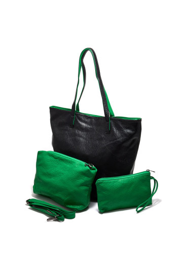Жіноча сумка Welfare 66848 BLK/GREEN