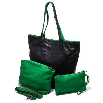 Жіноча сумка Welfare 66848 BLK/GREEN