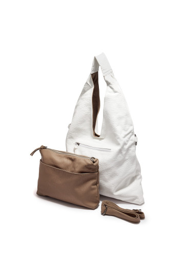 Жіноча сумка Welfare 66849 WHITE/KHAKI