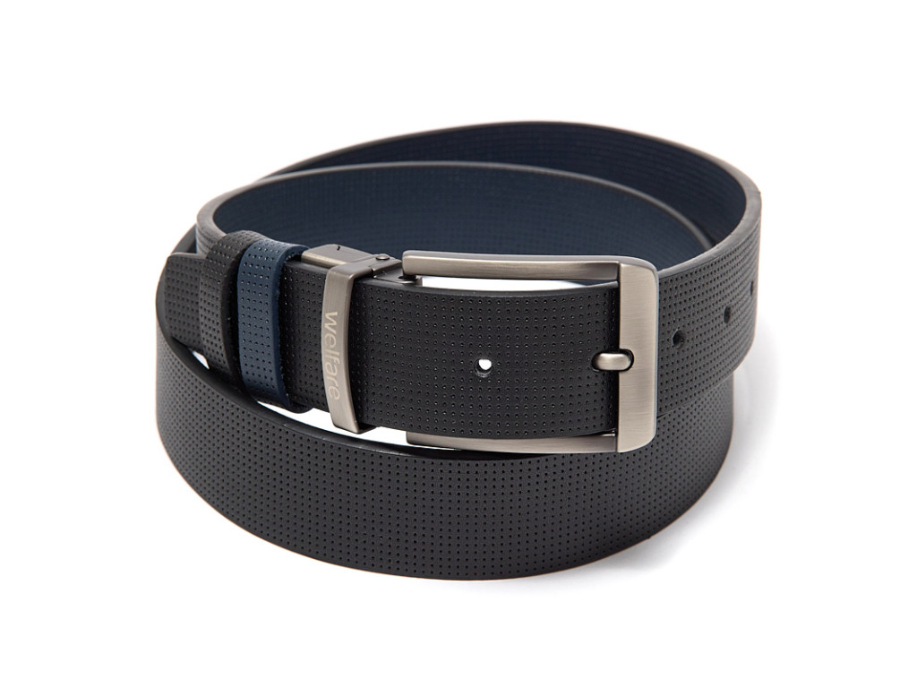 Ремень мужской Welfare AG34 BLK/BLUE