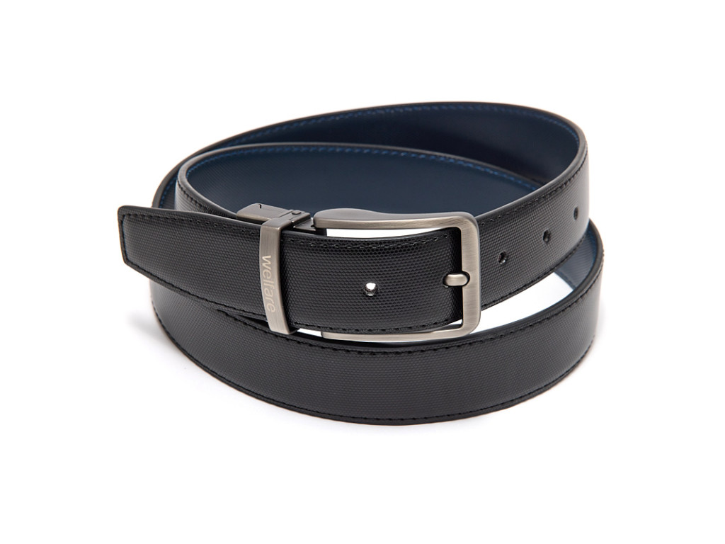 Ремінь чоловічий Welfare AG31 BLK/BLUE