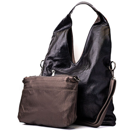 Жіноча сумка Welfare 66849 BLK/BRONZE