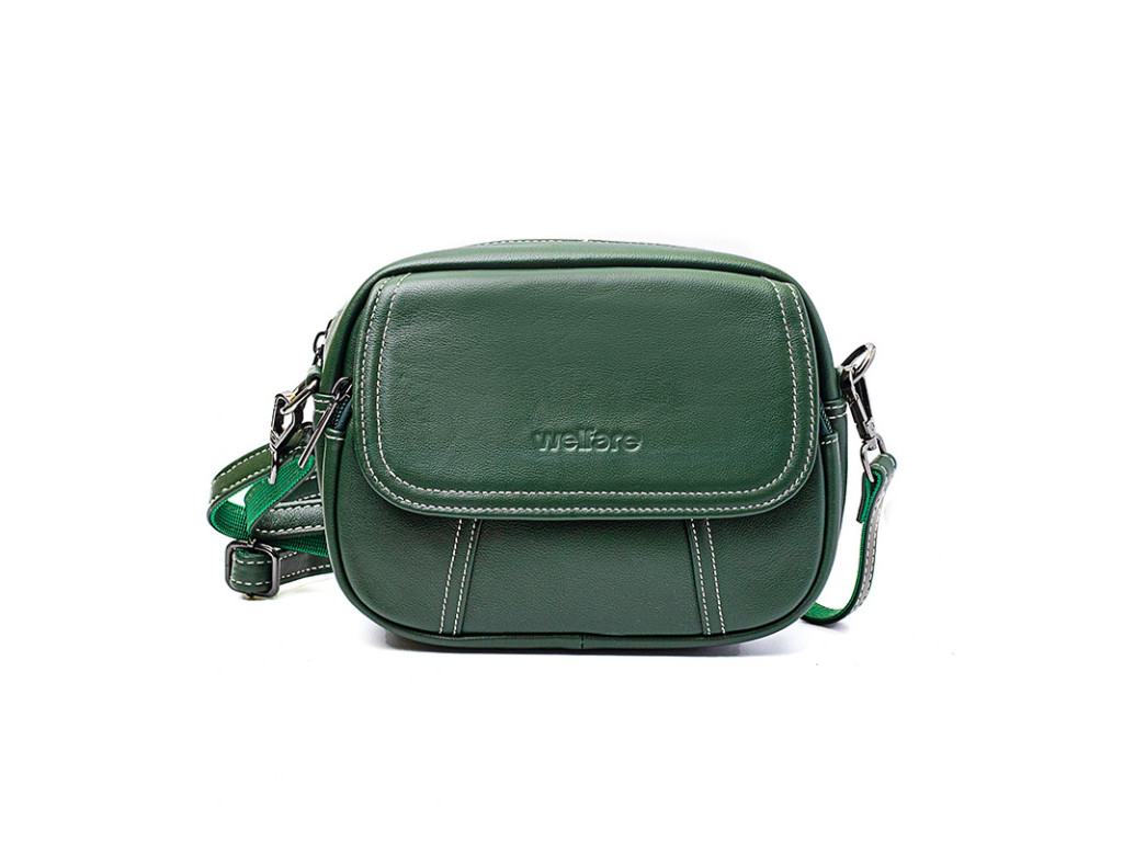 Жіноча сумка Welfare 7342A D.GREEN