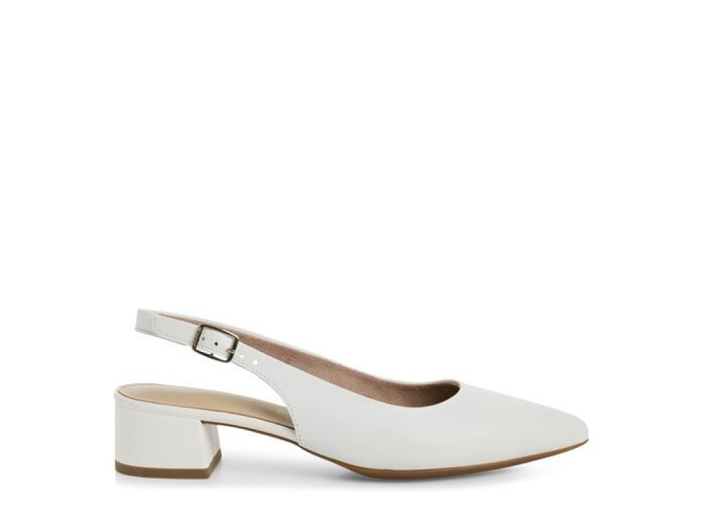 Слингбеки женские Tamaris 1-29500-42 117 WHITE LEATHER