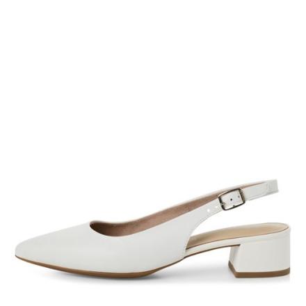 Слингбеки женские Tamaris 1-29500-42 117 WHITE LEATHER