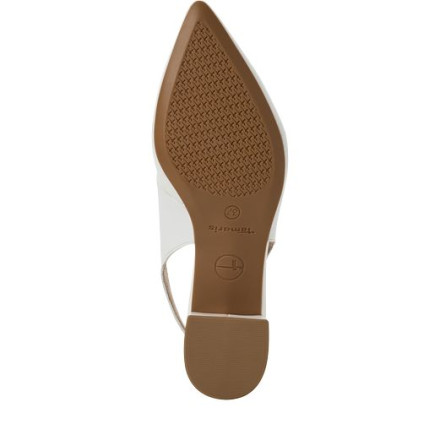 Слингбеки женские Tamaris 1-29500-42 117 WHITE LEATHER