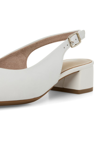 Слінгбеки жіночі Tamaris 1-29500-42 117 WHITE LEATHER