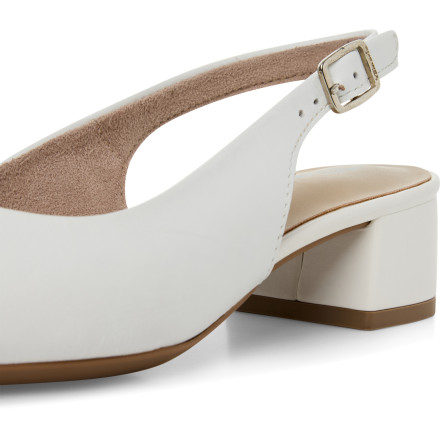 Слингбеки женские Tamaris 1-29500-42 117 WHITE LEATHER