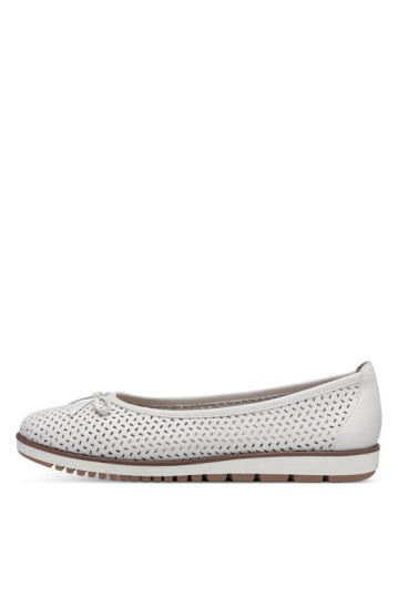 Балетки жіночі Tamaris 1-22121-42 117 WHITE LEATHER