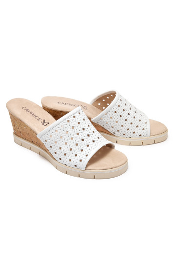 Сабо женские Caprice 9-27210-42 102 WHITE NAPPA