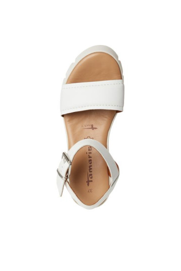 Босоніжки жіночі Tamaris 1-28712-42 117 WHITE LEATHER
