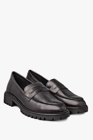 Лоферы женские Tamaris 1-24300-45 003 BLACK LEATHER