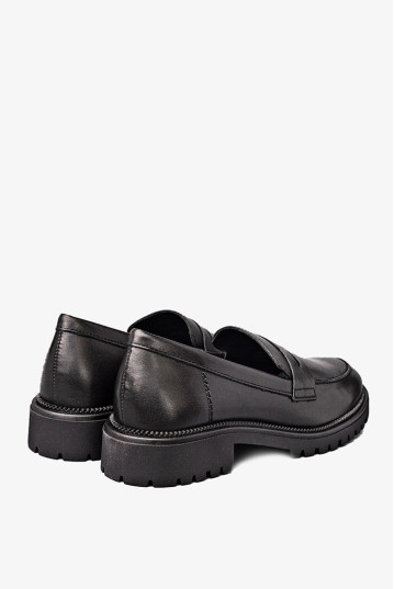 Лоферы женские Tamaris 1-24300-45 003 BLACK LEATHER
