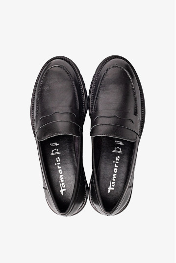 Лоферы женские Tamaris 1-24300-45 003 BLACK LEATHER