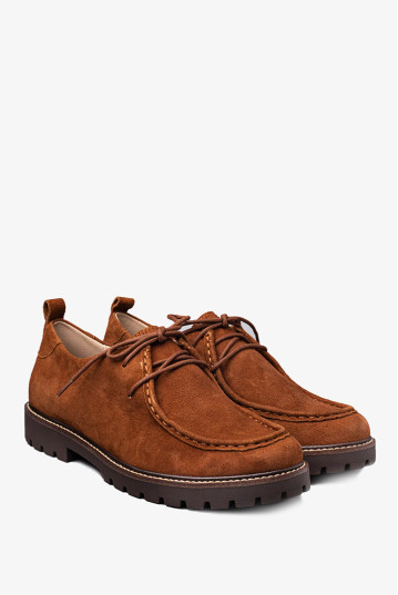 Дерби женские Caprice 9-23612-45 305 COGNAC SUEDE
