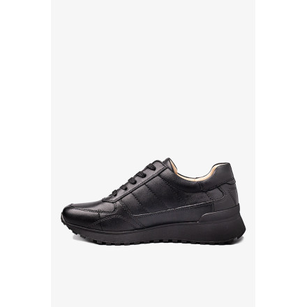 Комфортная кожанная обувь Caprice 9-23701-41 03F BLACK/BLK SOLE