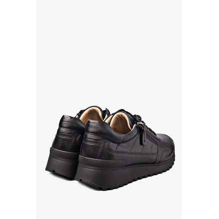 Комфортная кожанная обувь Caprice 9-23701-41 03F BLACK/BLK SOLE