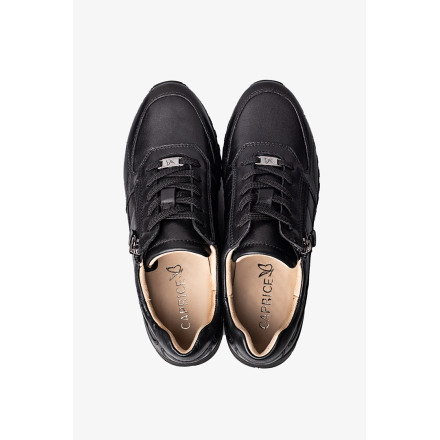Комфортная кожанная обувь Caprice 9-23701-41 03F BLACK/BLK SOLE