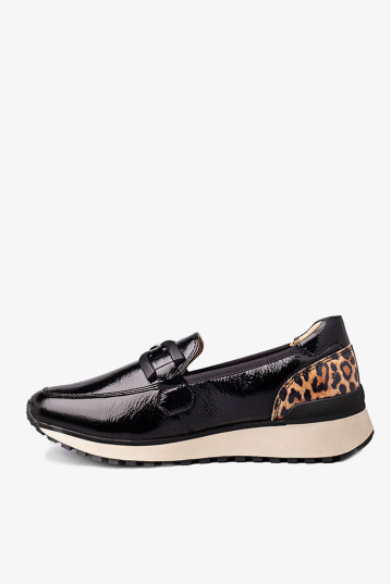 Лоферы женские Caprice 9-24700-43 017 BLACK NAPLAK