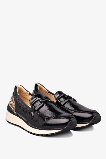 Лоферы женские Caprice 9-24700-43 017 BLACK NAPLAK