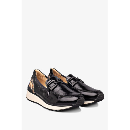 Лоферы женские Caprice 9-24700-43 017 BLACK NAPLAK