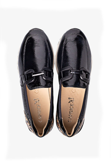 Лоферы женские Caprice 9-24700-43 017 BLACK NAPLAK